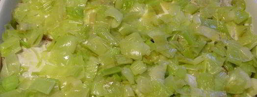 английский хлебный пудинг с луком-пореем. Шаг 6