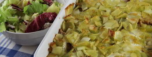 английский хлебный пудинг с луком-пореем. Шаг 7