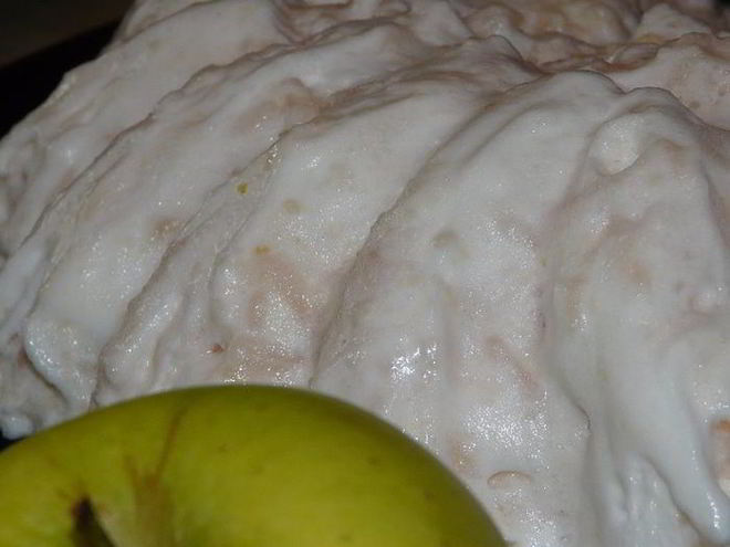 Рецепт баварского рисового пудинга с карамелизироваными грушами