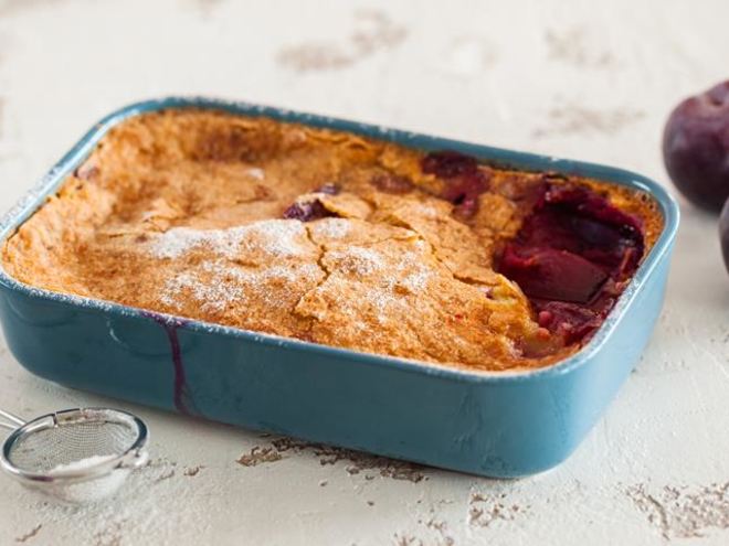 Рецепт безглютеновых клафути со сливой