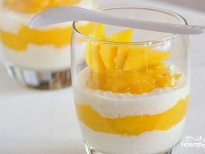 Рецепт десерта из манго