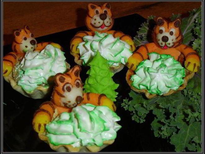 Рецепт десерта полосатики