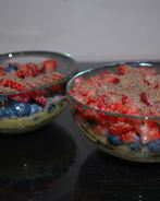 Десерт Приторный порошок с фруктами