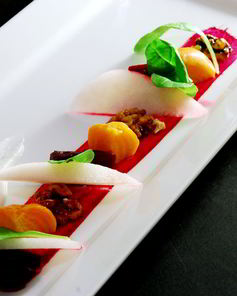 Десерт с хурмой