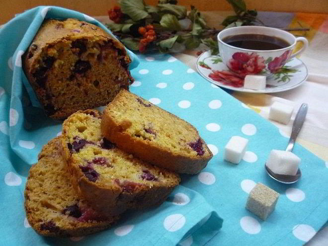 Рецепт десертного клюквенно-апельсиновый хлеб