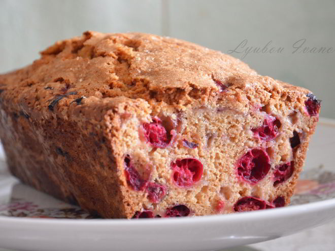 Рецепт десертного клюквенного хлеба