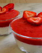 Диетический десерт из клубники