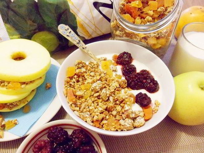 Рецепт домашней гранолы с отрубями