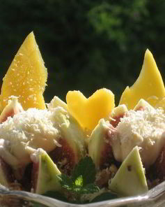 Фруктовый десерт с сыром Маскарпоне