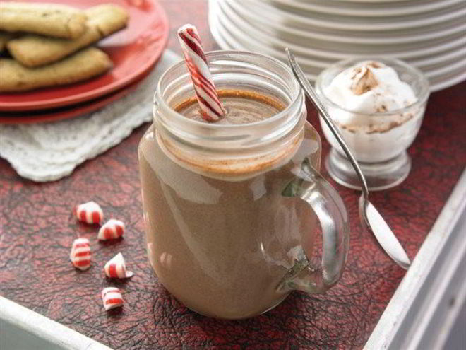 Рецепт горячего шоколада с перечной мятой