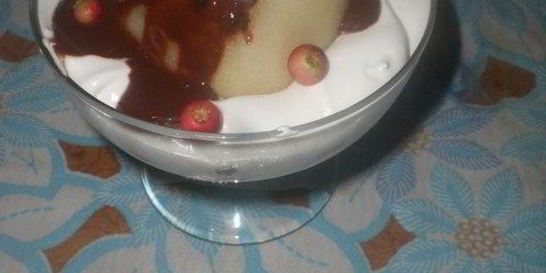 Груша в шоколаде