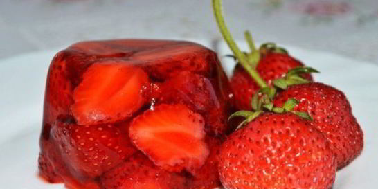 Клубничное желе из желатина