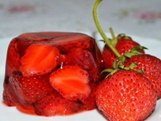 Рецепт клубничного желе из желатина