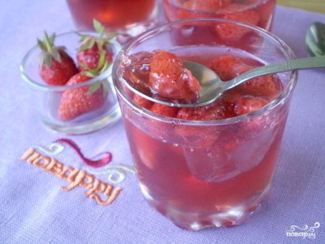Рецепт клубничного желе