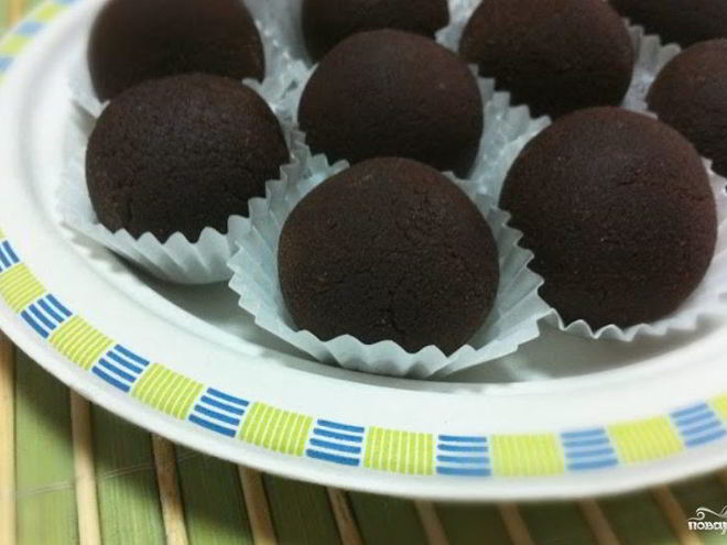 Рецепт конфет с марципаном