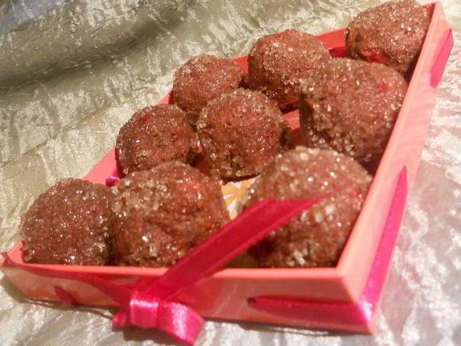 Рецепт шоколадна-клубничных конфеты с розмарином