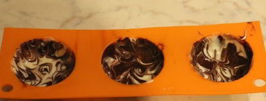 шоколадные конфеты с сезамом мраморные. Шаг 2