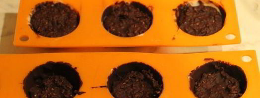 шоколадные конфеты с сезамом мраморные. Шаг 3