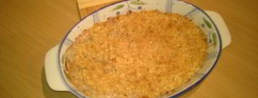 крамбл с хурмой. Шаг 7