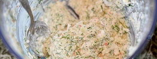 баклажанный мильфей с крабовым кремом. Шаг 4