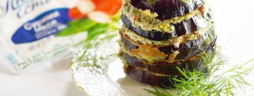 баклажанный мильфей с крабовым кремом. Шаг 6