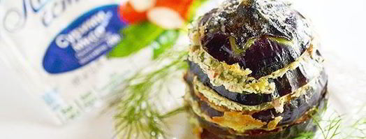 баклажанный мильфей с крабовым кремом. Шаг 7