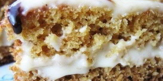 Бисквит на кефире с кремом