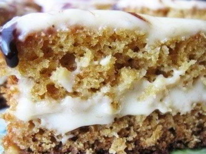 Рецепт бисквита на кефире с кремом