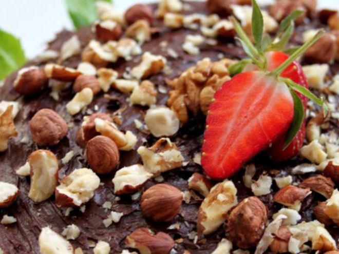 Рецепт чизкейка с шоколадно-ореховым кремом