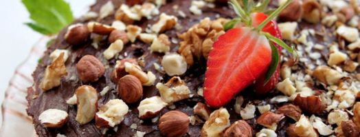 чизкейк с шоколадно-ореховым кремом. Шаг 7