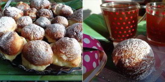 Финские пончики с кремом Патисьер