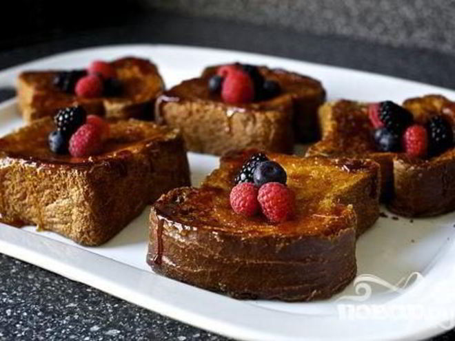 Рецепт французских тостов крем-брюле