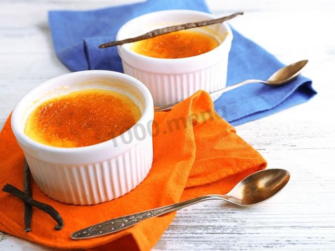 Рецепт каталонского классического крема с карамелизированной корочкой