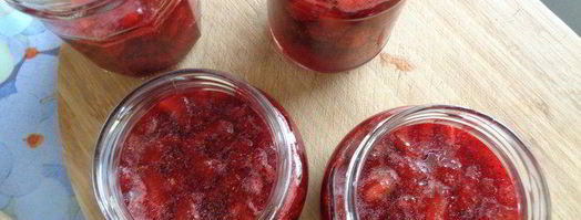 клубнично-ванильный конфитюр с кремом из маршмеллоу. Шаг 13