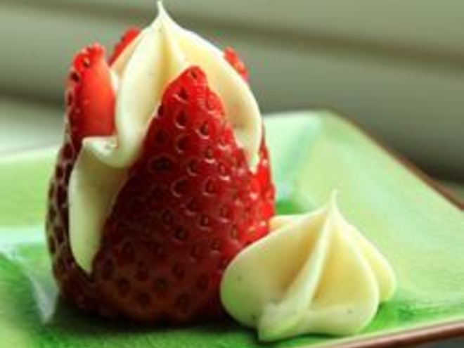 Рецепт клубники с кремом из филадельфии