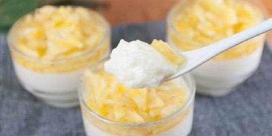 Кокосовый крем с фруктами