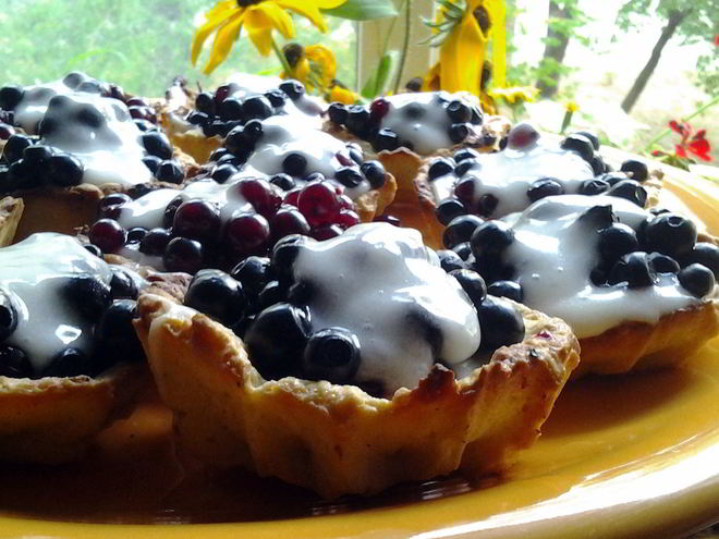 Рецепт корзинки с ягодами и лимонным кремом