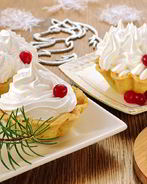 Корзиночки из нута с белковым кремом