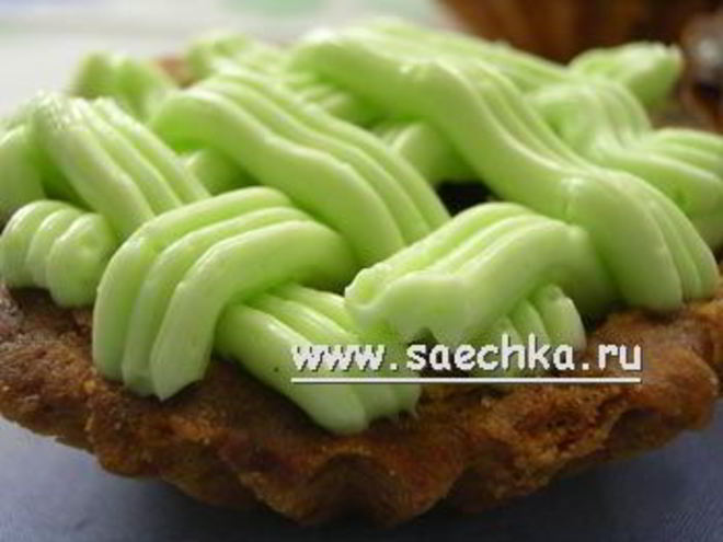 Рецепт корзиночек с кремом