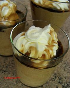 Крем-капучино со сливками и сладким кофейным соусом