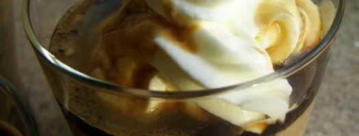 крем-капучино со сливками и сладким кофейным соусом. Шаг 17