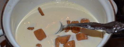 крем-карамель с ирисками. Шаг 4