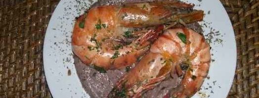 креветки королевские под кремом из фасоли и оливок. Шаг 23