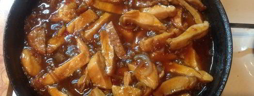 курица в соусе с кремовой кашей. Шаг 3