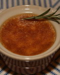 Лимонный крем-брюле с розмарином