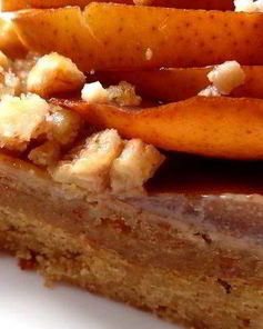 Миндальный тaрт с кремом и грушами