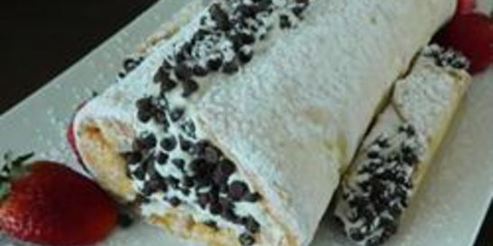 Рулет с творожным кремом