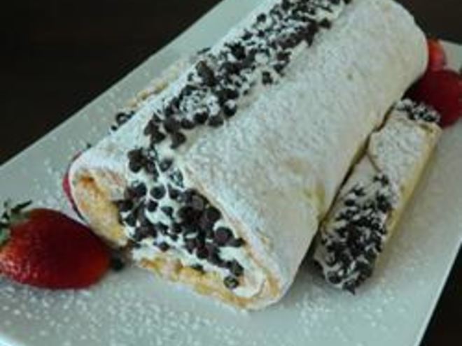 Рецепт рулета с творожным кремом