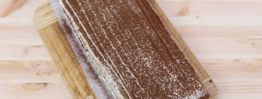 шоколадный бисквитный рулет со сливочным кремом. Шаг 34