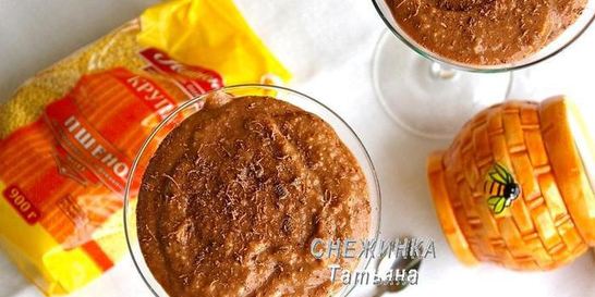 Шоколадный крем из пшена